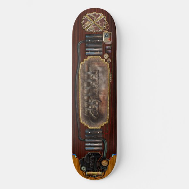 Steampunk - motorisiert skateboard (Vorderseite)