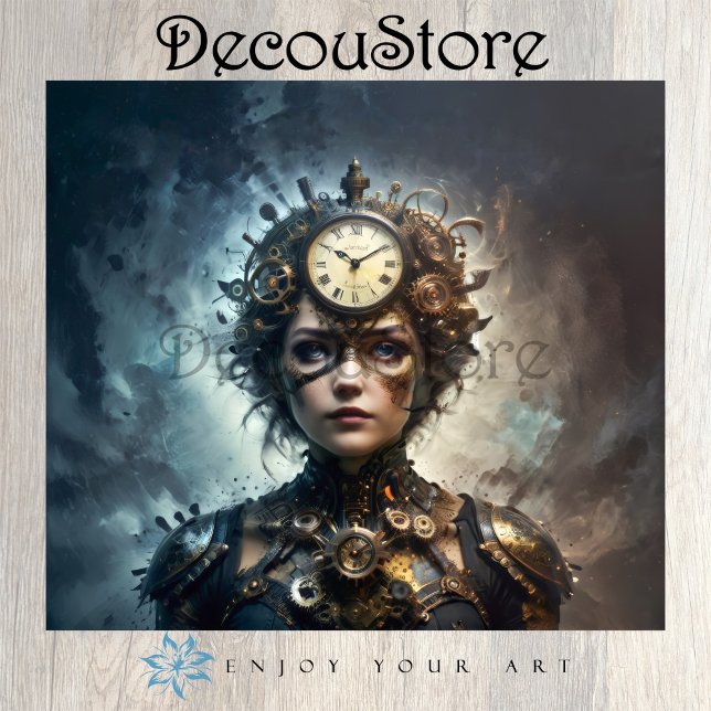 Steampunk Muse Decoupage Seidenpapier (Von Creator hochgeladen)