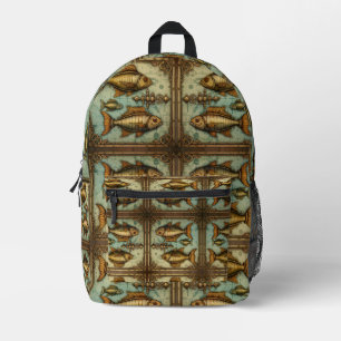 Steampunk-Muster Bedruckter Rucksack