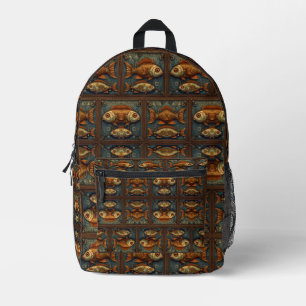 Steampunk-Muster Bedruckter Rucksack