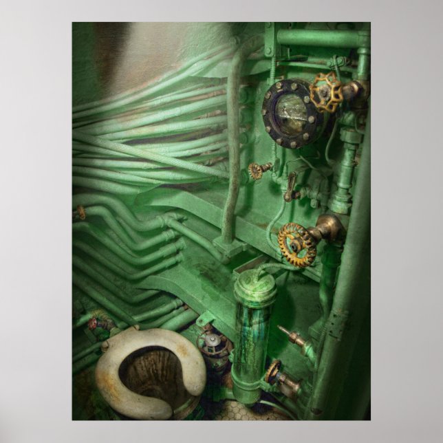 Steampunk - Naval - Klempnerei - Kopf Poster (Vorne)