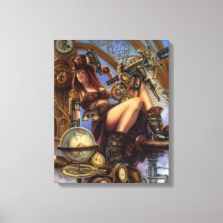 Steampunk Navigator Wrapped Canvas Leinwanddruck