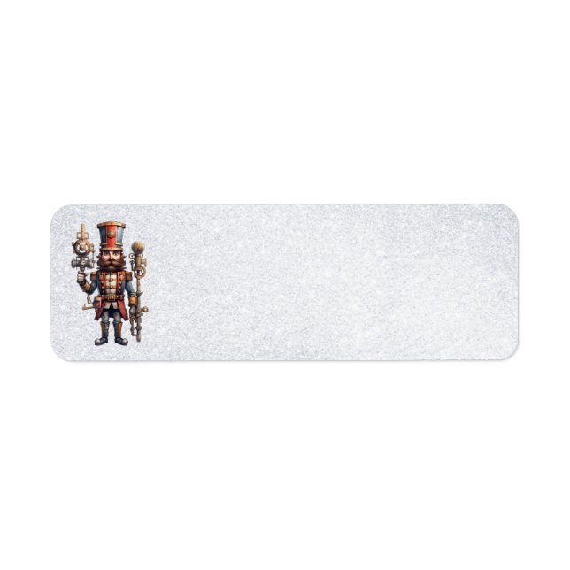 Steampunk Nutcracker Address Labels (Vorne)
