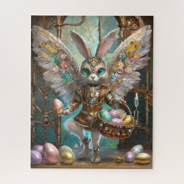 Steampunk Oaster Bunny Angel Knight's Apprentice (Vertikal)