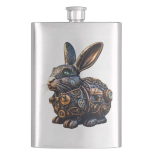 Steampunk Oaster Bunny Flachmann