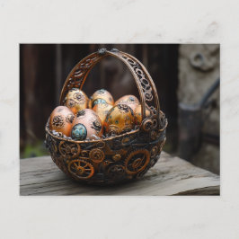 Steampunk Oaster Greetings Feiertagspostkarte