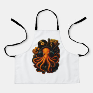 "Steampunk Octopus Schürze - Kunstkochgeschenk f