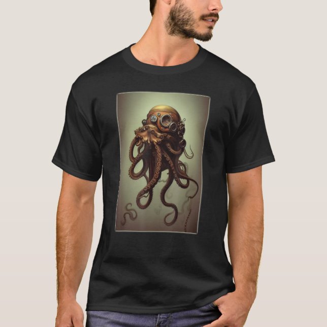 Steampunk Octopus Steampunk T-Shirt (Vorderseite)
