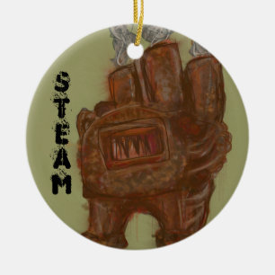 Steampunk Ofen, Verzierungen Keramikornament