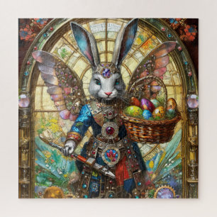 Steampunk-Osterhasen-Krieger-Engel