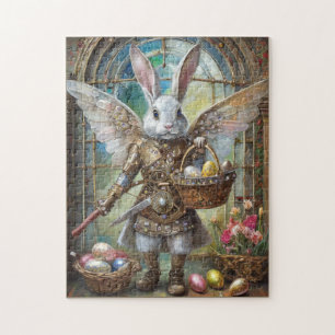 Steampunk-Osterhasen-Krieger-Engel