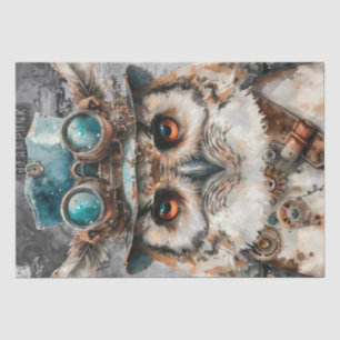 Steampunk Owl Seidenpapier