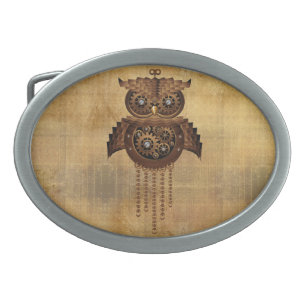 Steampunk Owl Vintag Style Gürtelschnalle