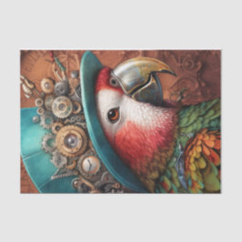 Steampunk Parrot Seidenpapier