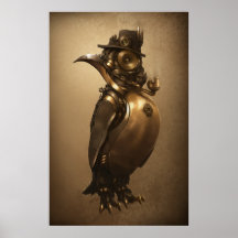 Steampunk Penguin | Drucken