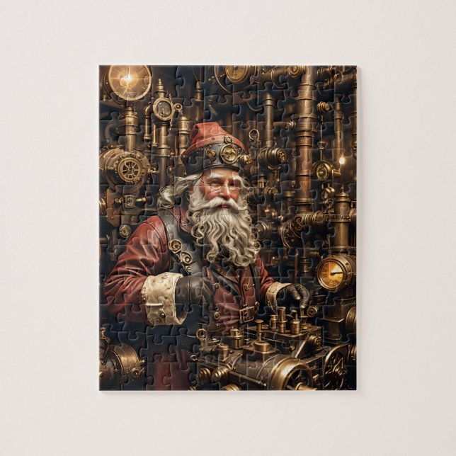 Steampunk Père Noël Puzzle (Vertical)