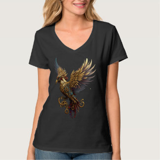 Steampunk-Phönix-Aufstieg Auferstehung Wiedergebur T-Shirt