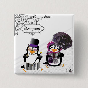 Steampunk-Pinguine-Taste Button