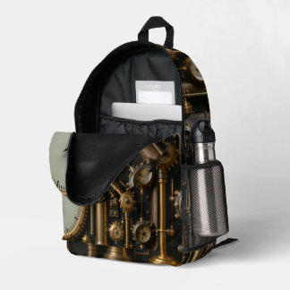 Steampunk-Pipes und Gages-Backpack Bedruckter Rucksack