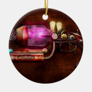Steampunk - Pistole - Der Neuralisator Keramikornament
