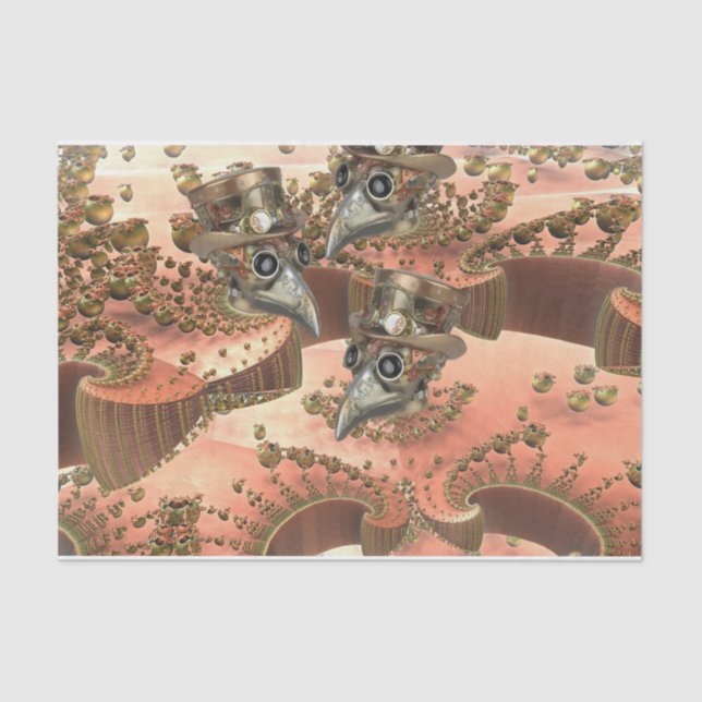 Steampunk Plague Docs Seidenpapier (Vorderseite)