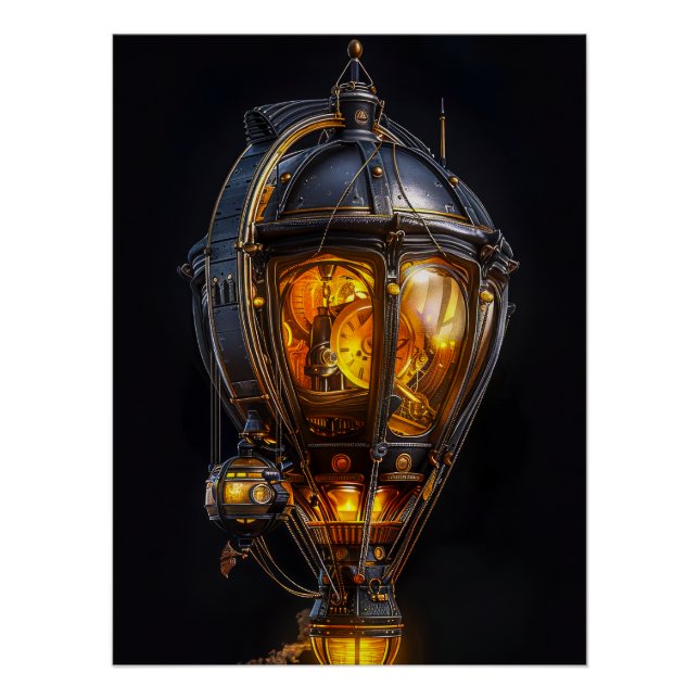 Steampunk-Plakatdesign Poster (Vorderseite)
