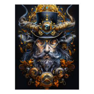 Steampunk-Plakatdesign Poster
