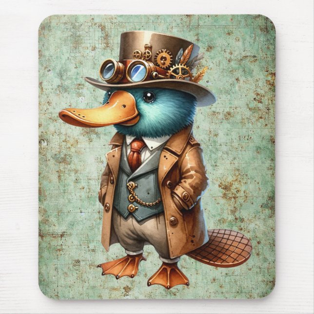 Steampunk Platypus Mousepad (Vorne)