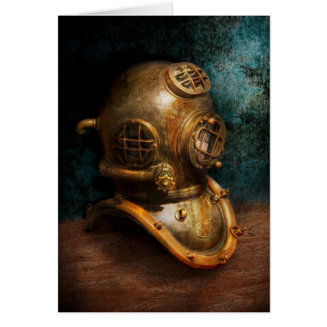 Steampunk - plongée - le casque de plongée (Devant)