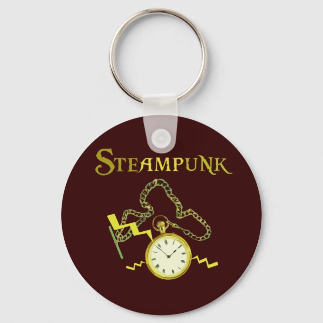 Steampunk Pocketwatch Schlüsselanhänger (Vorderseite)