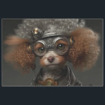 Steampunk Poodle Seidenpapier<br><div class="desc">Dies ist ein AI-Bild,  das ich mit Midtravel erstellt habe.</div>