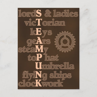 Steampunk Postcard Postkarte