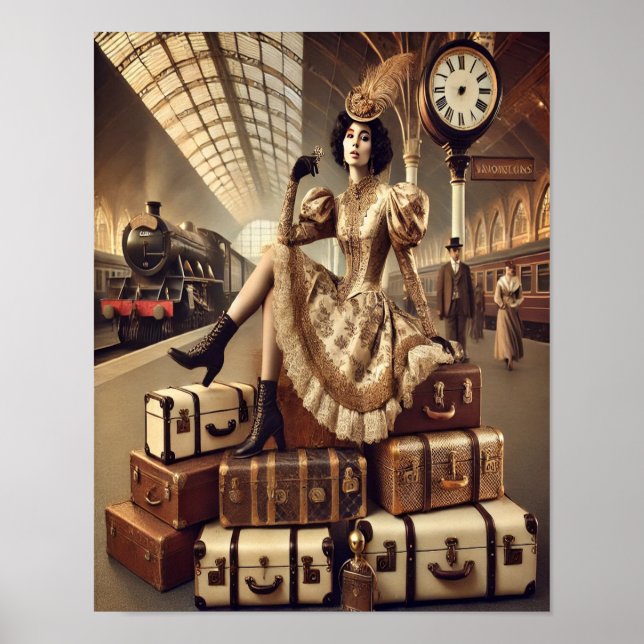 Steampunk Poster 41, The Luggage Cart Heiress (Vorne)