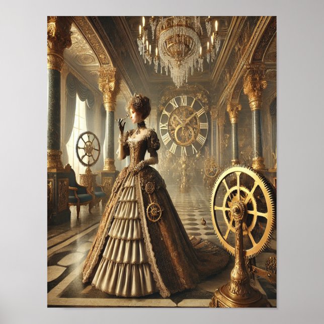 Steampunk Poster 49 Die Uhrwerk-Duchess (Vorne)
