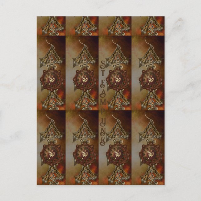 STEAMPUNK POSTKARTE (Vorderseite)