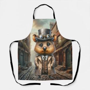Steampunk Quokka im Viktorianischen London Schürze