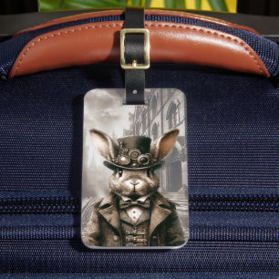 Steampunk Rabbit in London Gepäckanhänger