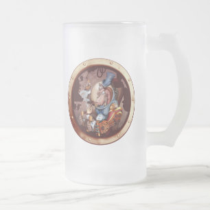 Steampunk Raum-Schimpanse-Öffnungs-Tasse Mattglas Bierglas