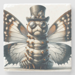 Steampunk Raupe Stone Untersetzer