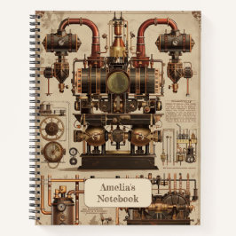 Steampunk Retro Notizbuch