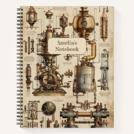 Steampunk Retro Notizbuch