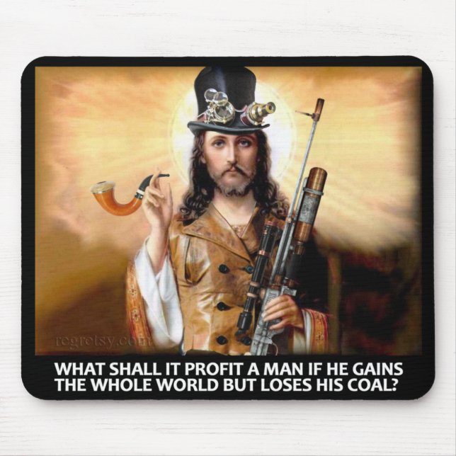 Steampunk Retter Mousepad (Vorne)