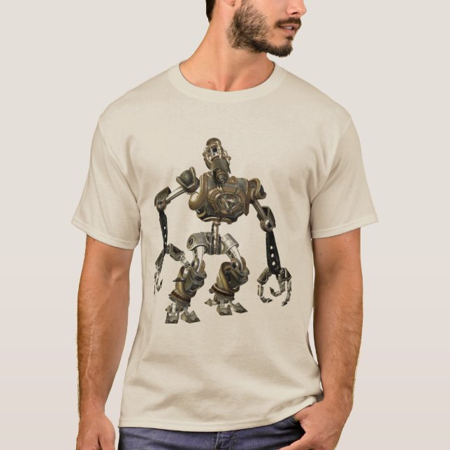 Steampunk Roboter T-Shirt (Vorderseite)