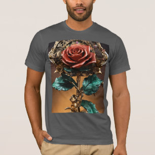 Steampunk Rose Bloom - Mechanischer Elegance T - S T-Shirt