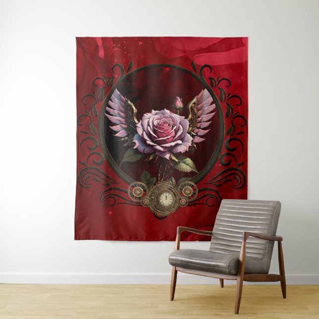 Steampunk-Rose Wandteppich (Beispiel)