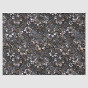 Steampunk-Rostiges-Metall-Blumenmuster für Decoupa Seidenpapier