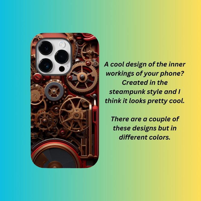 Steampunk rot Case-Mate iPhone 14 pro hülle (Von Creator hochgeladen)