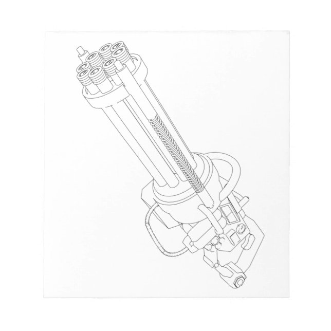 Steampunk Rotation Gun Notizblock (Vorderseite)