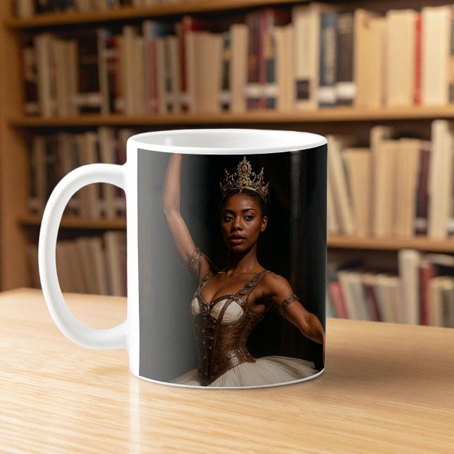 Steampunk Royal Ballerina Elegante Fantasie Kaffeetasse (Von Creator hochgeladen)