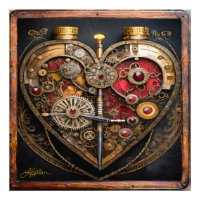 Steampunk Rubine Und Zahnräder Dunkles Herz
